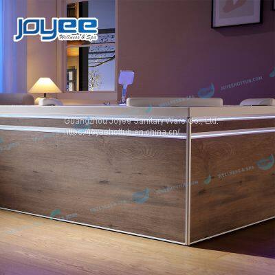JOYEE Cheap On Sale Acrylic Spa 3 Person Circle Indoor Whirlpool Bathtub Massage Bathtub photo-4