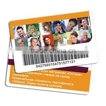 promotional pvc barcode card with 39 code