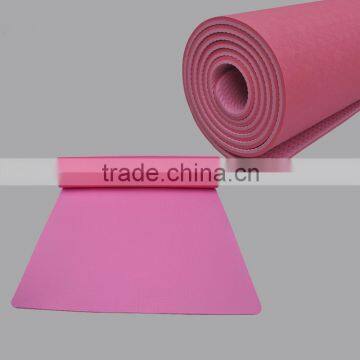 Decorative double color oem yoga mat