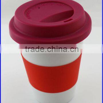 Wholesale Ceramic Coffee Mugs with Silicone Lid For Sale