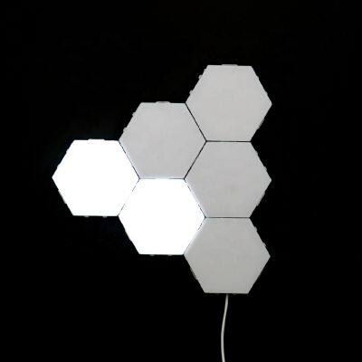 Pack of 3 Pcs LED Touch Creative Honeycomb Lights Crystal Wall Lamp Modular Assembly Quantum Modern Bedroom Hotel Lamps photo-2
