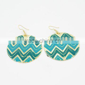 2016 New Design Earrings Enameled Chevron Earrings Fish Hook Fashion Earrings Wholesale photo-5