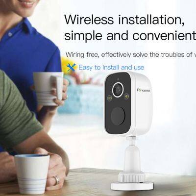 Ringsee Custom Waterproof AOV Solar Camera Outdoor Wireless Wifi AI Detection Camera Smart Low Power Battery Camera With 2MP photo-2