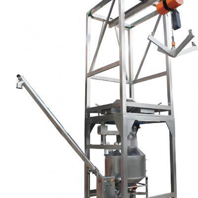 Bulk Bag Jumbo Bag Unloading System Ton Bag Unloading Machine Discharge Bulk Powder Handling Machine