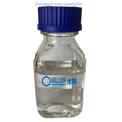 Surfactant anti-hard water emulsifier for metalworking fluids