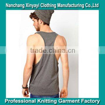 Tank Top China Wholesale / Gym Singlets 100% Cotton / Racer Back Tank Tops Wholesale