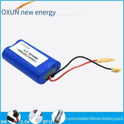 Oxun 18650 Lithium Battery Pack, 3.7v 6800mah Rechargeable Battery photo-3