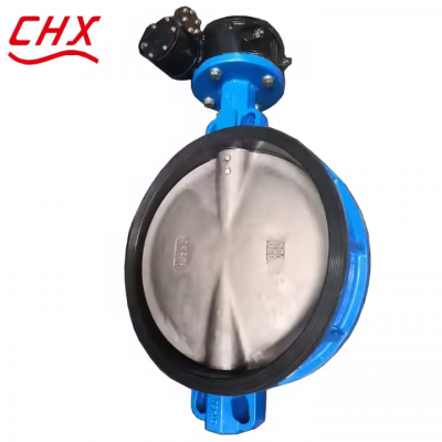 BS DN800 PN25 PN16 Чугунный и стальной дроссельный клапан-баранка с электротурбиной, диск из SS304, уплотнение из PTFE