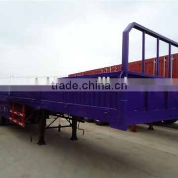 Low price 12m double axle cargo trailer,40 ton cargo transport trailer