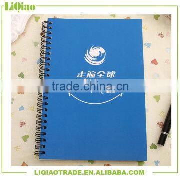 Economical blue B5 custom spiral notebook