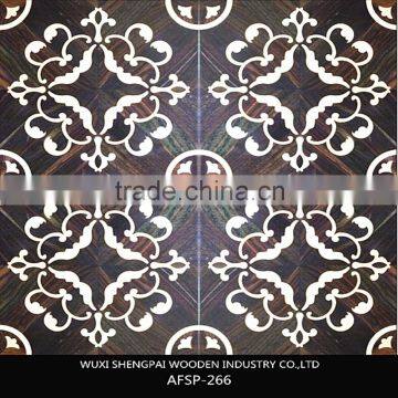 cheap HDFwaterproof art parquet wood flooring for interior dance floor OF shengpai china