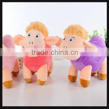 cute mini sheep plush toy keychain for gifts