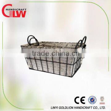 Home organization wire toy storage basket , Hot selling Cheap metal basket, Wholesale S/2 Liner Iron Wire Basket