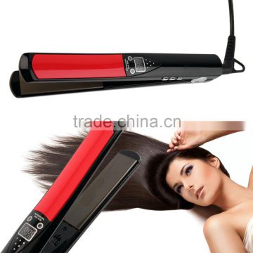 Hot Selling As seen on tv permanent automatic Ceramic Digital LCD Hair Straightener