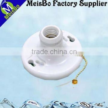 white plastic screw pole CSA e26 lamp holder with switch