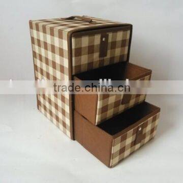 2015 New Year Laundry Small Floding Bamboo Canvas Storage Bins photo-6