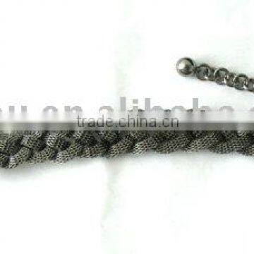 Fashion weave chain bracelet