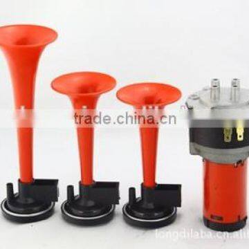 3x Trumpet Musical Electronic Red Air Horn Compose Car Truck Boat motorcycle horn 12V HT-203