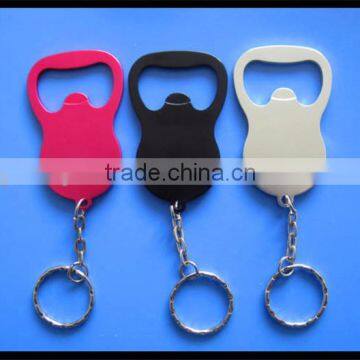 Top quality bottle opener keychain different colors metal bottle opener