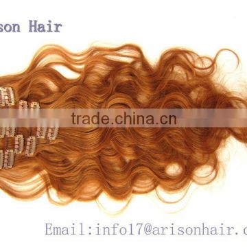 2015 Qingdao clip hair extension curly