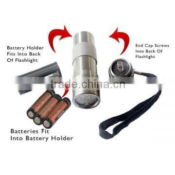 Hot Sellers Aluminum 390~395nm Pets UV Blacklight Flashlight photo-4