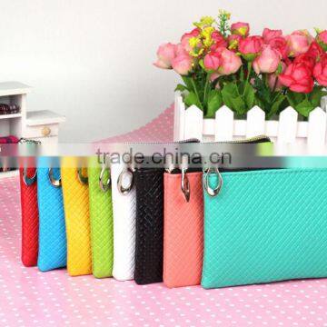 Wholesale Lady Women Soft Leather Clutch Wallet Long Card Purse Handbag