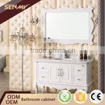 White High Gloss Sanitary Furniture Small Bathroom Vanity