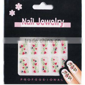 custom jewelry leopard nail sticker