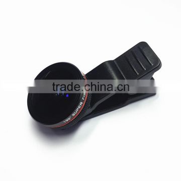 super fisheye phone lens with real optical glass lens