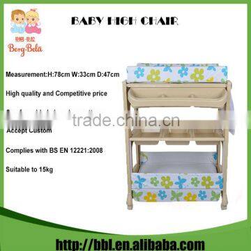 Indoor Bathroom Application 0-36 Months Recommedned PP Plastic Baby Changing Table