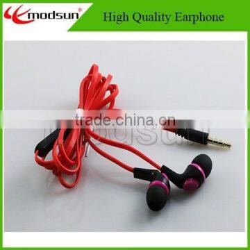 TOP selling High quality colorful Plastic earphone for mobile phone