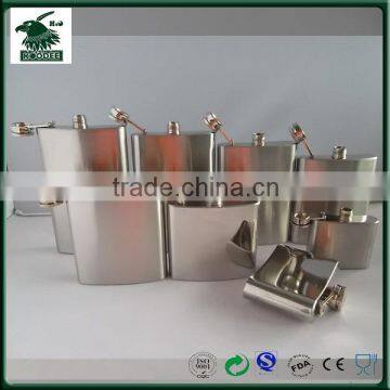 Sake set high quality stainless steel liquor flask