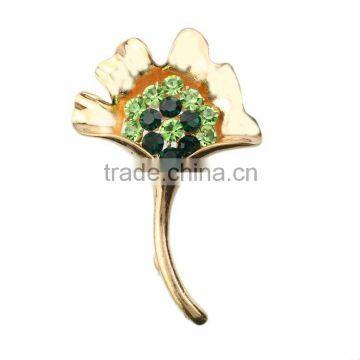 New Style Beautiful Green Diamond Brooch