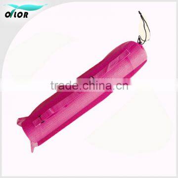 Custom packed cheap multi color yoga mat with whole net