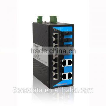 16-port Managed Industrial Ethernet Fiber Switch(12TP+4FP)