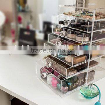 Customized Clear Diamond Premium Handles Acrylic Organizer Storage Furniture Drawers for Organization photo-3