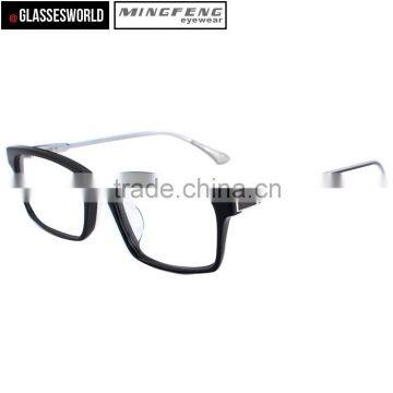 Custom Designer Eyeglasses with Acetate and titanium Frame Optics