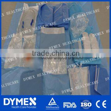 Disposable Hospital Surgical Drape with hole Angiography Pack