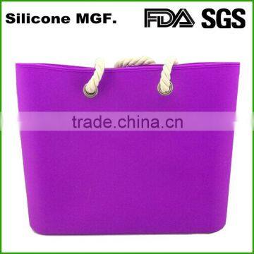 Shierin Silicone Rubber Waterproof Women Fashion Handbags With Rope Handle photo-4