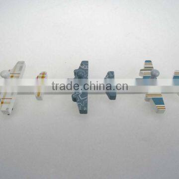 MDF airplane shaped wood hanger