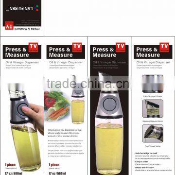 Kitchen Press And Measure Oil Vinegar Dispenser Quality Choice photo-2