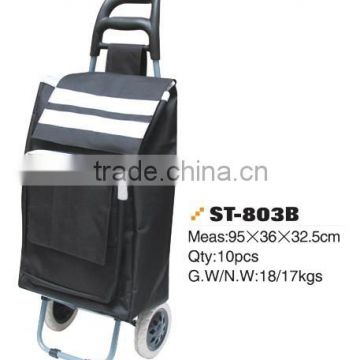 2015 NEW STYLE FOLDING SHOPPING CART WITH PLAID COLLER BAG,MANY COLOR CAN CHOOSE