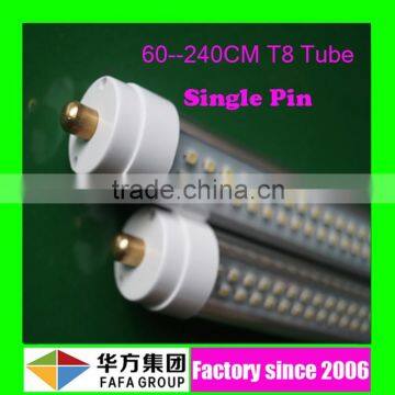 Save electricity!!!CE RoHS approved tube8 4ft t8 1200mm 18W 8 foot t8 led tube with single pin