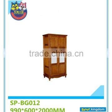 Wooden Storage Cabinets White wood Children Bedroom Furniture 2 Door Wardrobe#SP-BG012