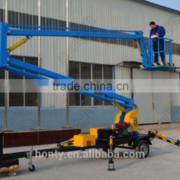 Trailer mounted boom lift