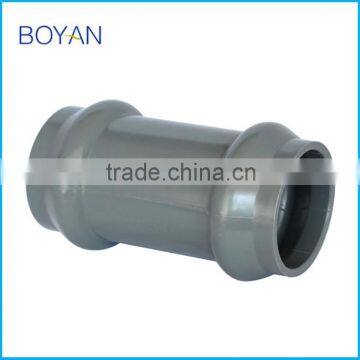 BOYAN Taizhou Plastic Pipe Fitting for Irrigation Pvc Two Faucet Coupling With Rubber Ring photo-2