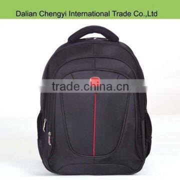 Hot sale solid color durable recycle polyester hiking backpack