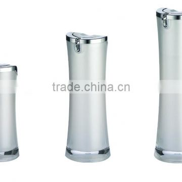 silvery cosmetic acrylic bottle made in china