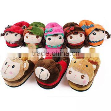 Plush Cute Cartoon Women Indoor Warm Slipper