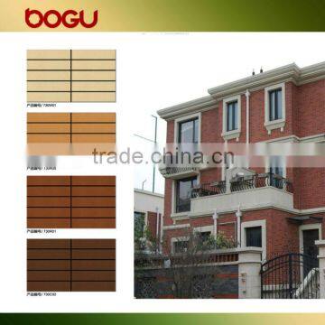 60x240mm cladding tile clinker flat facade tile